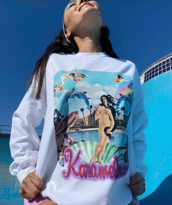 Person wearing a custom printed top