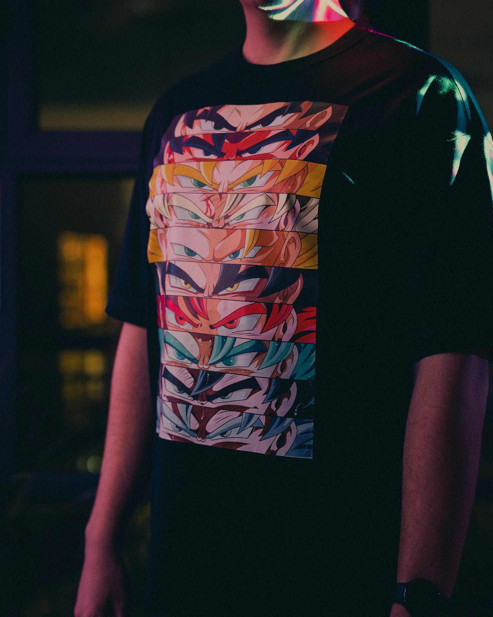 Vibrant full colour DTG print on a t-shirt